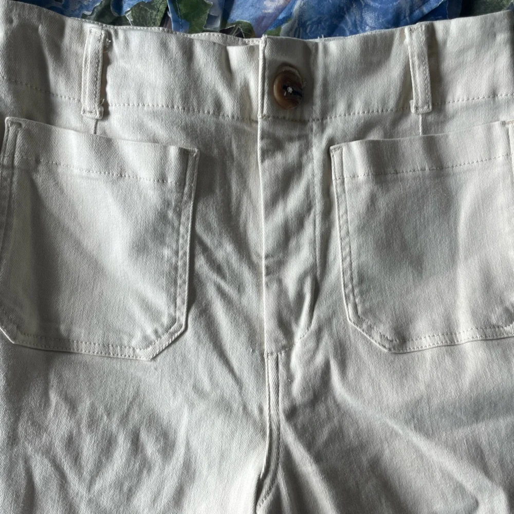 Maeve Colette Wide Leg Crop in Ivory 31T - Picture 8 of 9